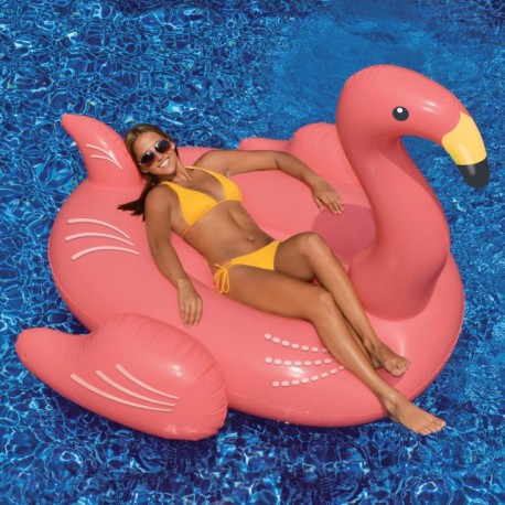 Bouée Flamant Rose Géant Gonflable pour Piscine et Plage 201x193x140cm - Summer Waves Bouée Flamant Rose Géant Gonflable pour Piscine et Plage 201x193x140cm - Summer Waves