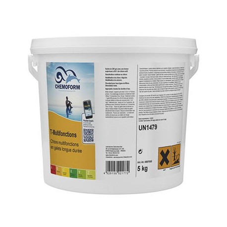CHLORE MULTI-ACTIONS Multifonctions 250 g (5 kg)