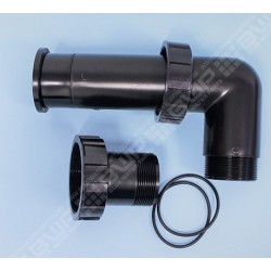 KIT RACCORDEMENT NOIR POUR VANNE 2'' 