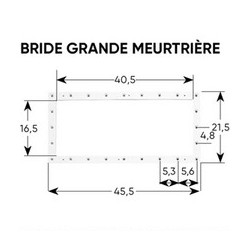 Cache, bride, joints, vis pour Skimmer SERIE FRANCE GM 