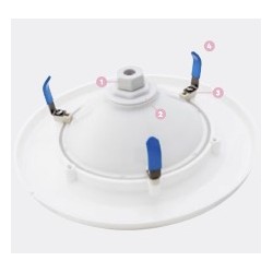 Bloc optique universel, à clips, LED, blanc