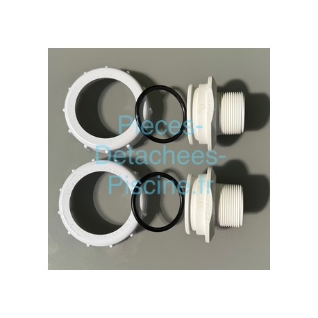 RACCORD 2 PCES POUR KIT VANNE SFC 1 1/2" FILETE 1/2" 