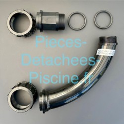 Kit raccords courbe pour  vanne 1 1/2  microns modèle standard