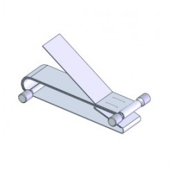 Sangle 25 mm de sécurité Pushlock  - blanc