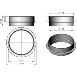 Réhausse + 25 mm de skimmer 15 L Astralpool