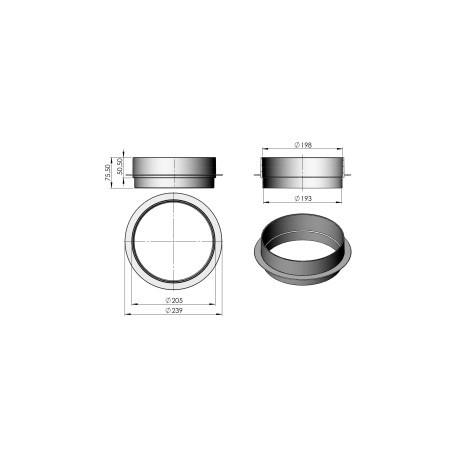 Réhausse + 25 mm de skimmer 15 L Astralpool