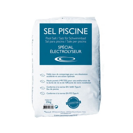 Sel pour piscine amande sac de 25kg REF : SELAMD