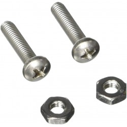 Lot de 2 vis + 2 écrous pour essieu